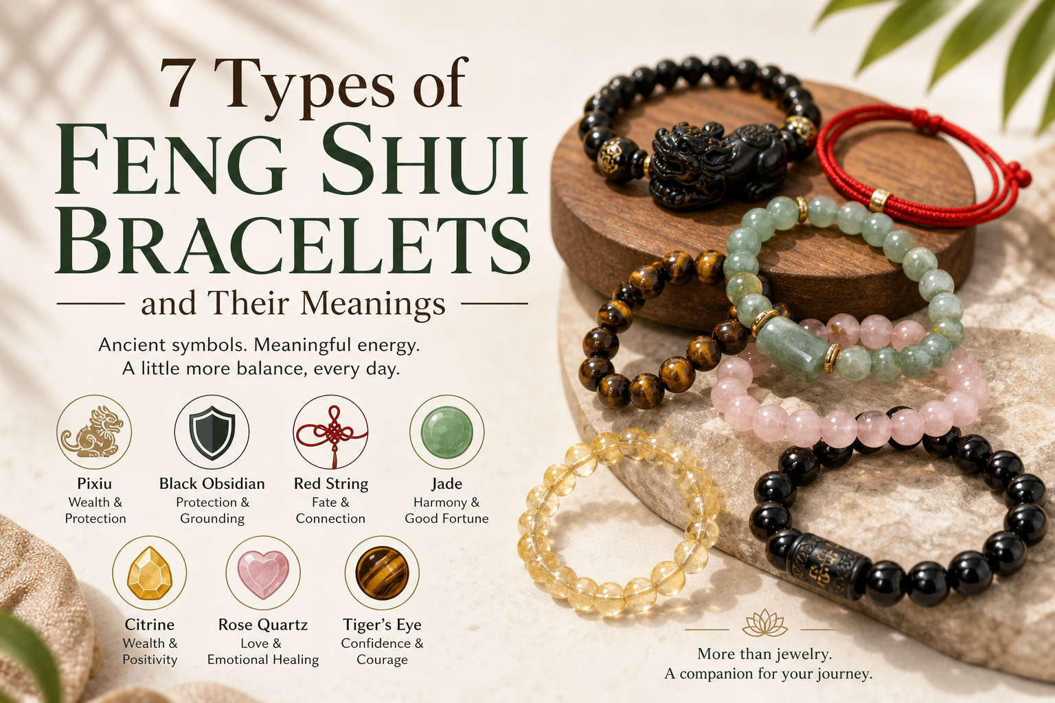 7 Types of Feng Shui Bracelets and Their Meanings