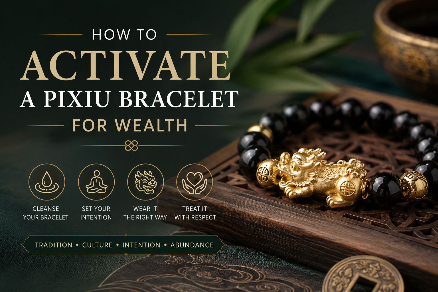 How to Activate a Pixiu Bracelet for Wealth (A Personal, Cultural Guide)