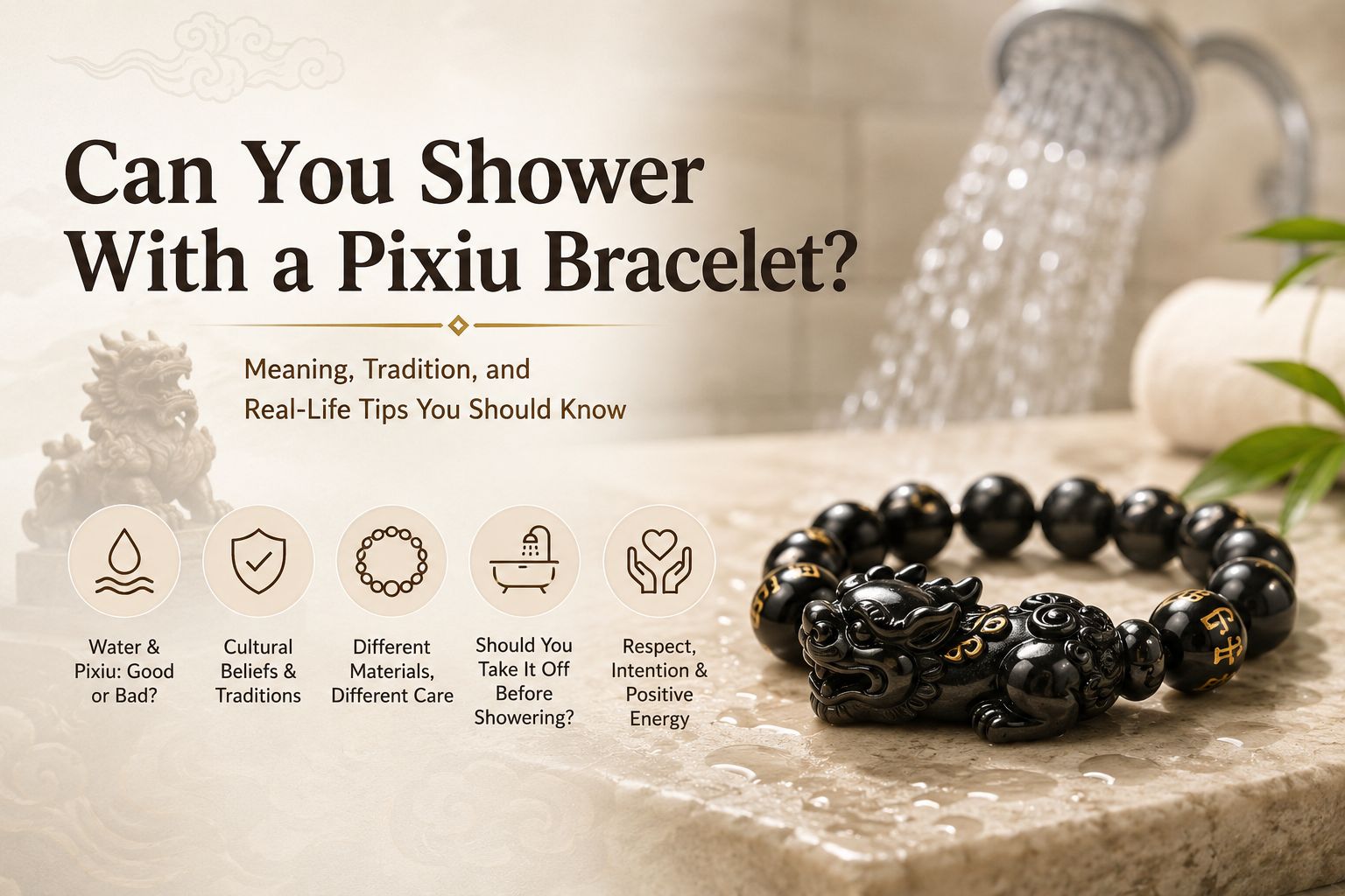 Can You Shower With a Pixiu Bracelet?