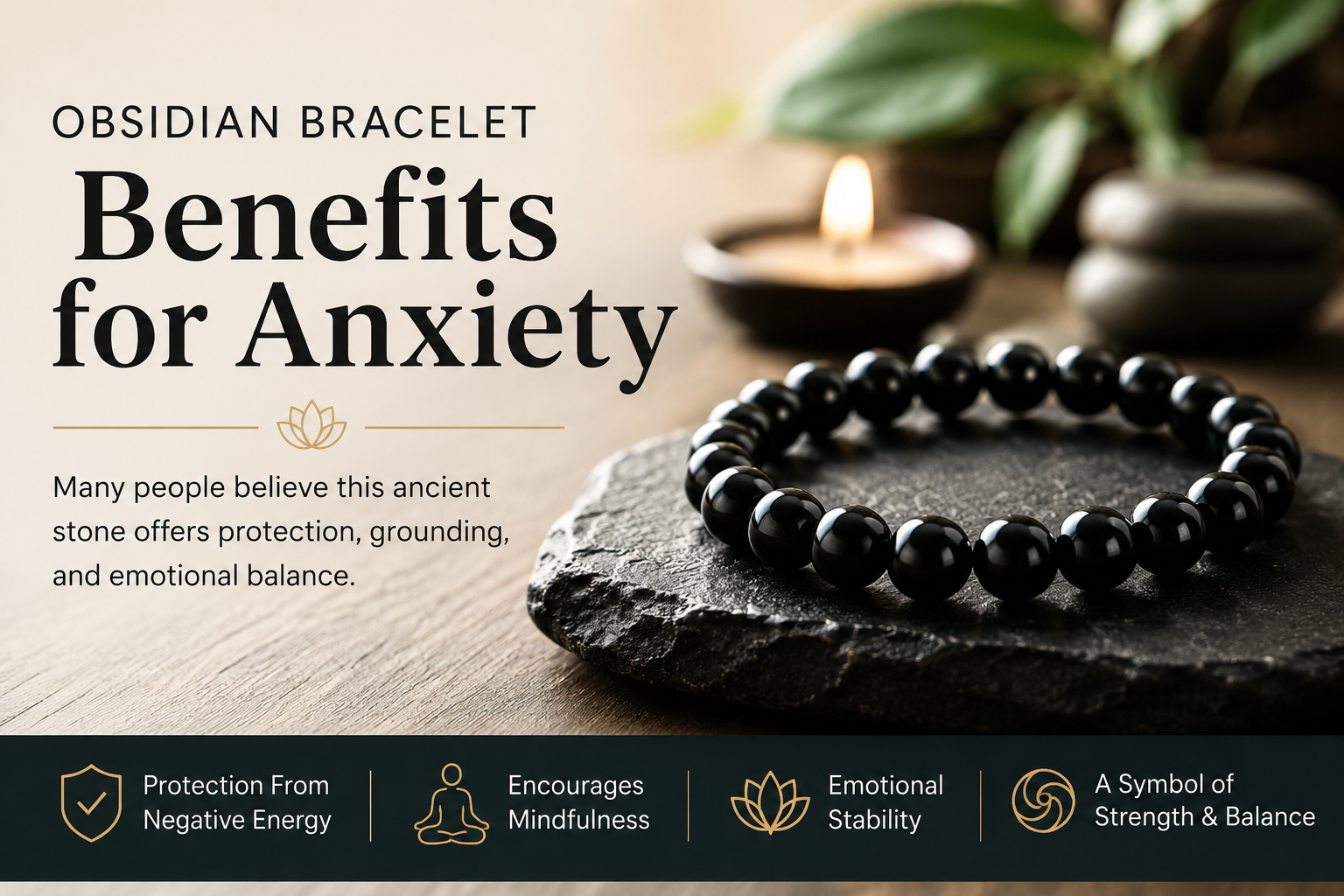 Obsidian Bracelet Benefits for Anxiety: Why So Many People Turn to This Ancient Stone
