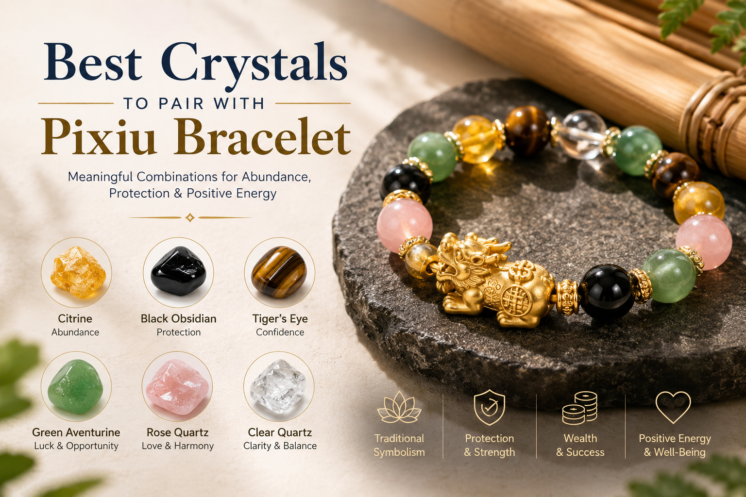 Best Crystals to Pair With a Pixiu Bracelet