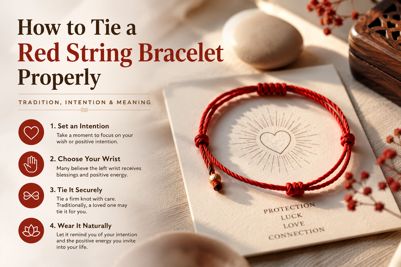 How to Tie a Red String Bracelet Properly
