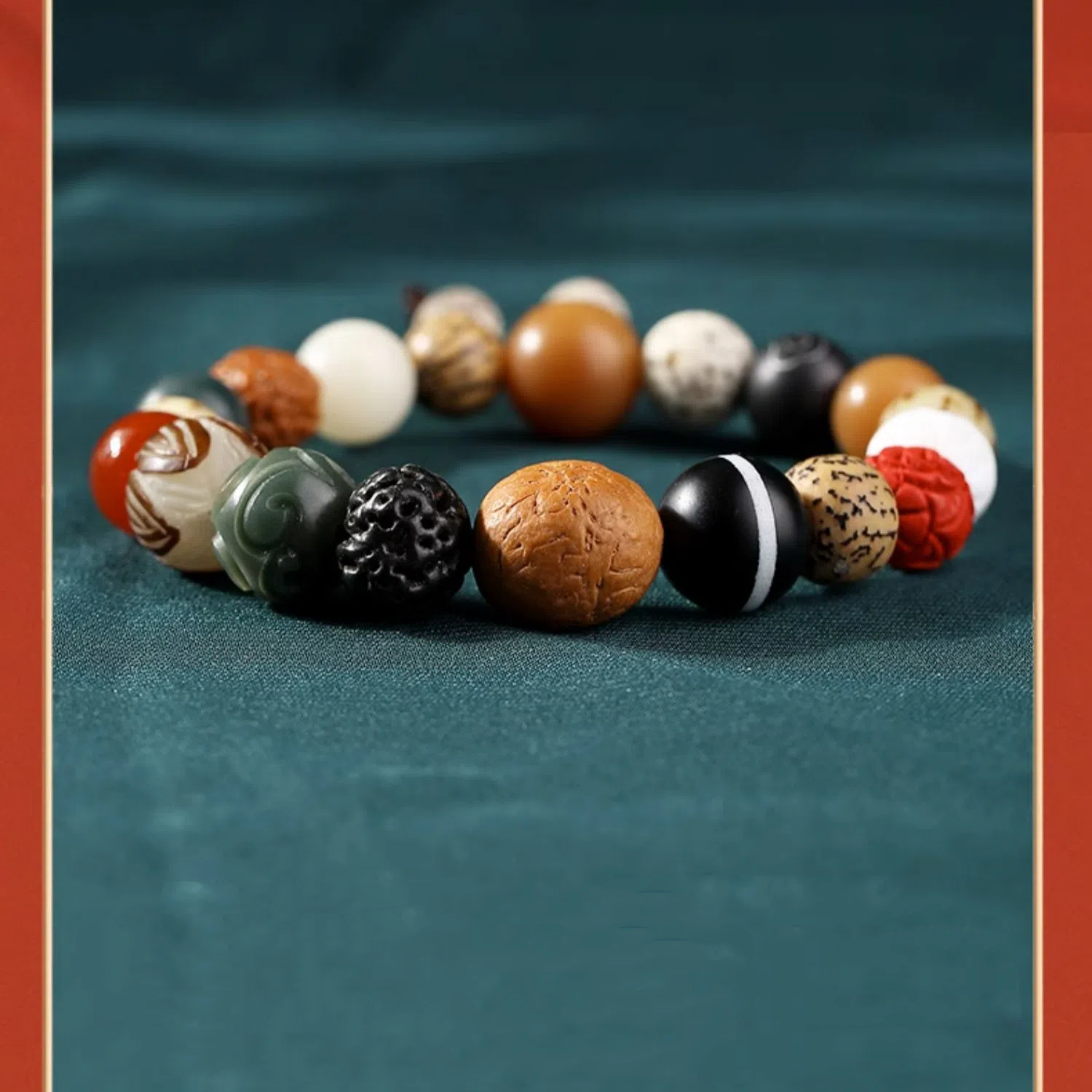 18 Seeds Wealth & Prosperity Duobao Bodhi Bracelet, 18 Beads Prayer Beads, Zodiac Year Qixi Festival Girlfriend Gift
