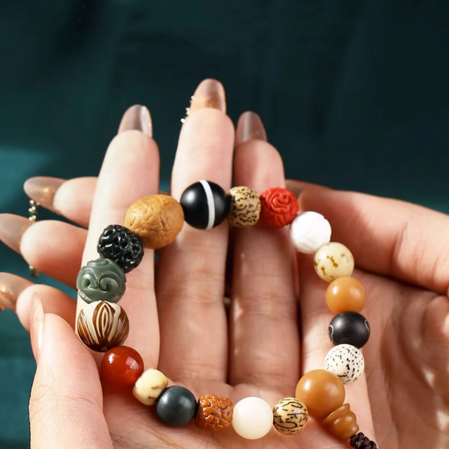 18 Seeds Wealth & Prosperity Duobao Bodhi Bracelet, 18 Beads Prayer Beads, Zodiac Year Qixi Festival Girlfriend Gift