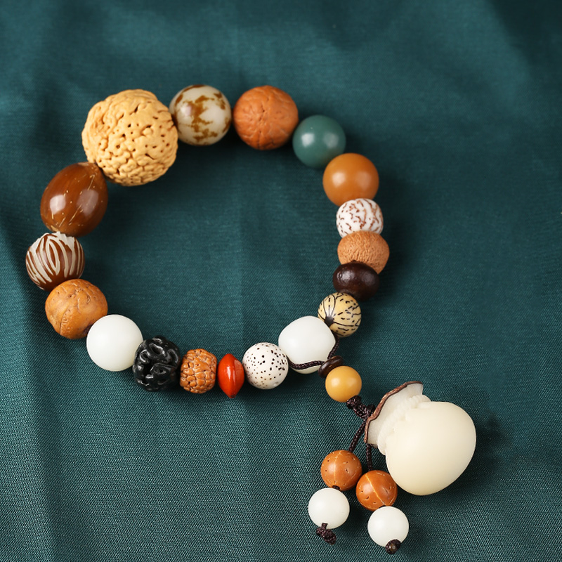 18 Seeds Wealth & Prosperity Duobao Bodhi Bracelet, 18 Beads Prayer Beads, Zodiac Year Qixi Festival Girlfriend Gift