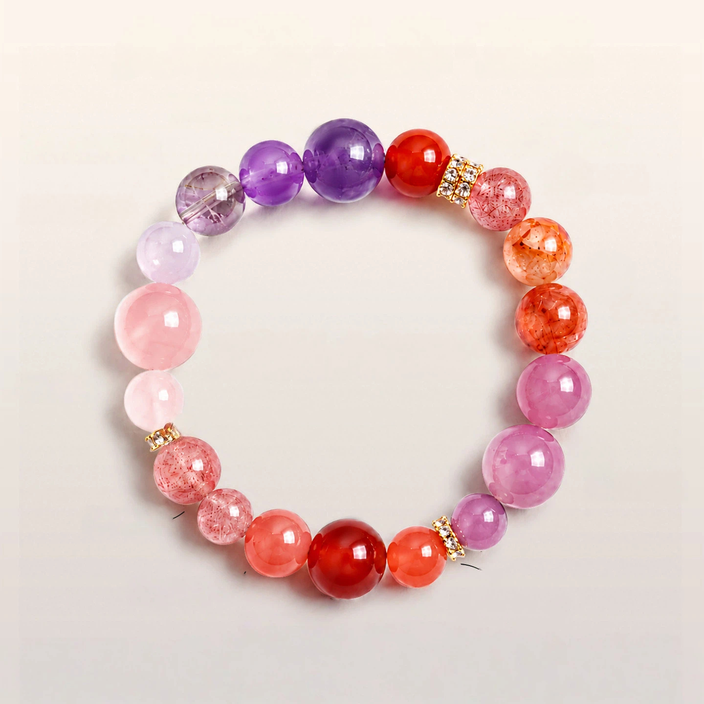 Natural Aquamarine Hydrating & Emotional Stability Bracelet for Women, Good Luck Crystal Beaded Bracelet, Couple Gift
