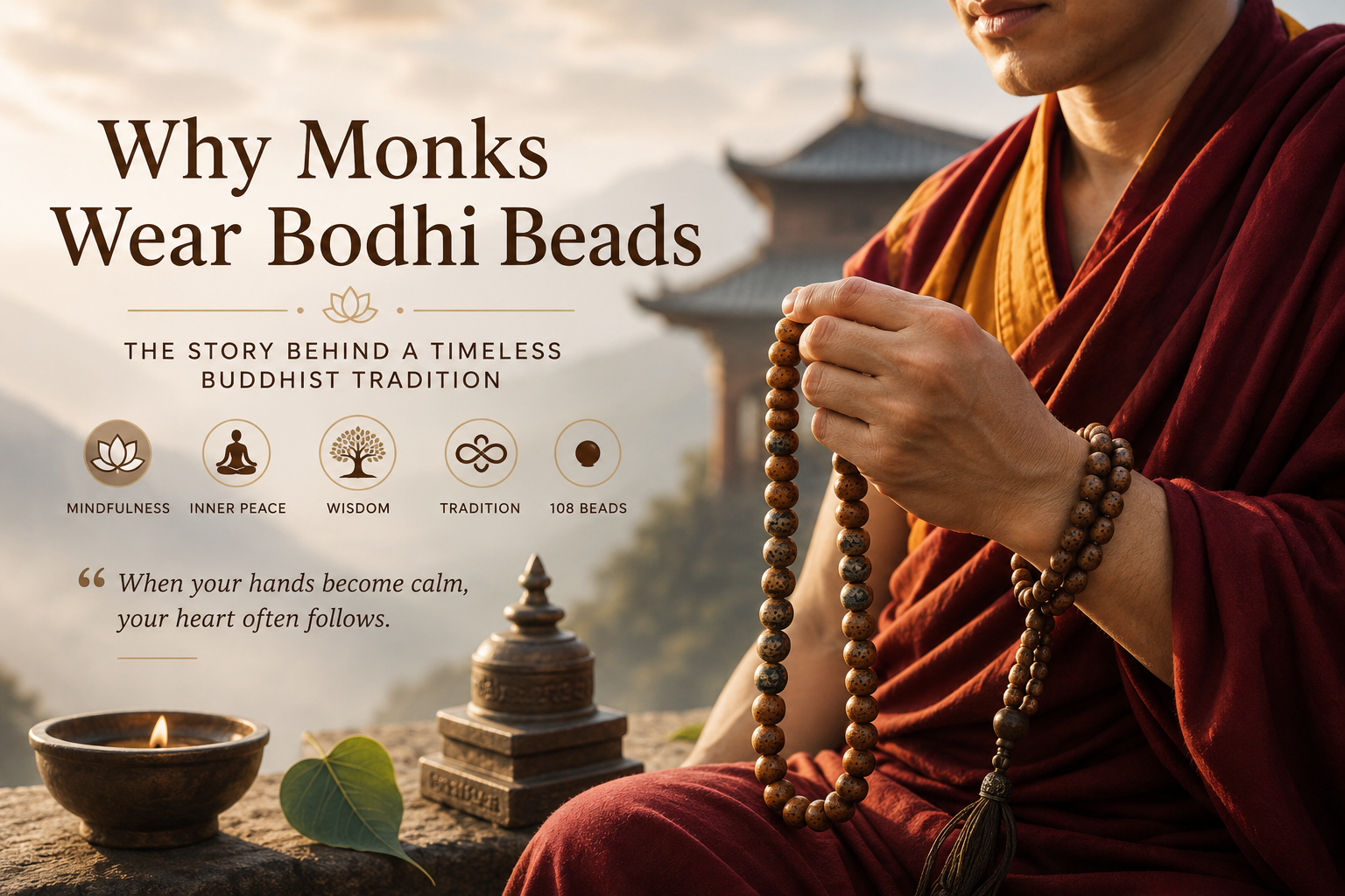 Why Monks Wear Bodhi Beads: The Story Behind a Timeless Buddhist Tradition