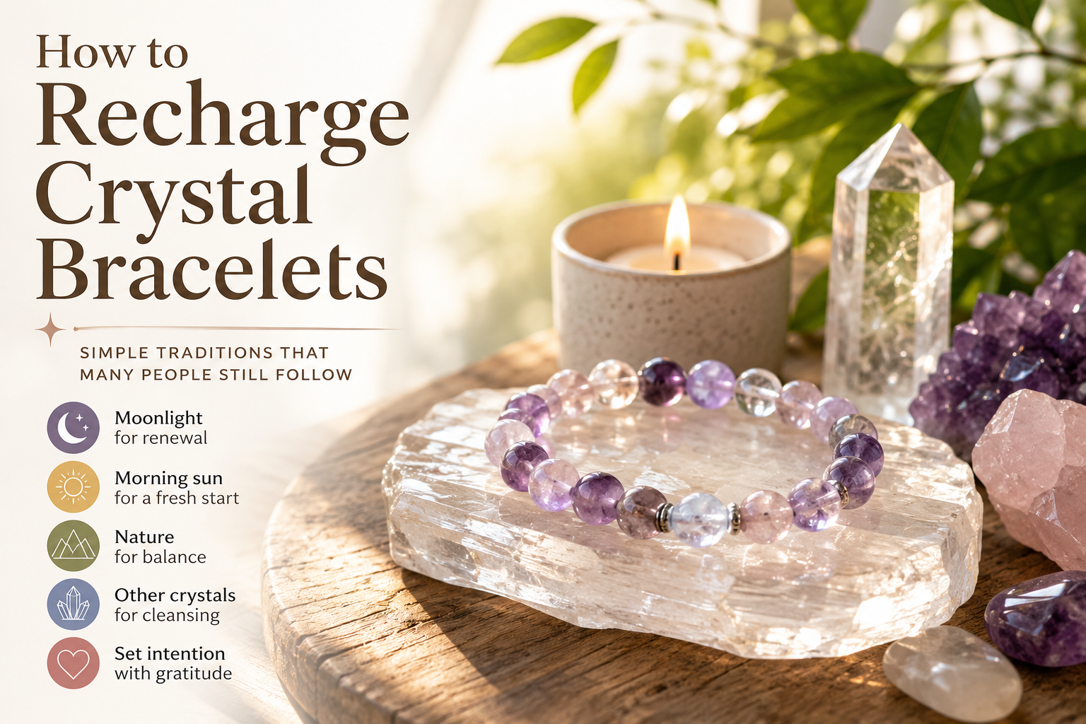 How to Recharge Crystal Bracelets: Simple Traditions That Many People Still Follow