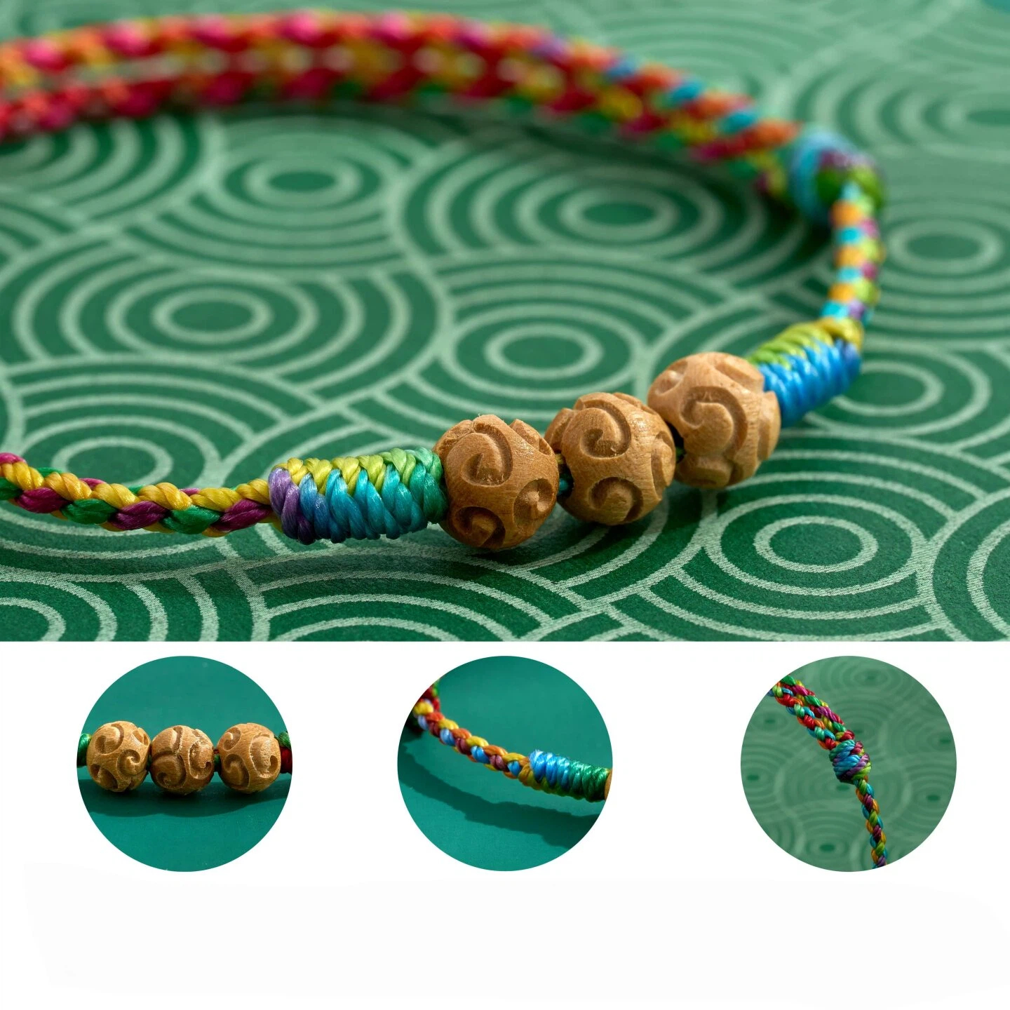 Natural Peach Wood Lucky Bead Red Rope Bracelet, Unisex Zodiac Year Amulet, Kids Anti-fright Protective Wrist String