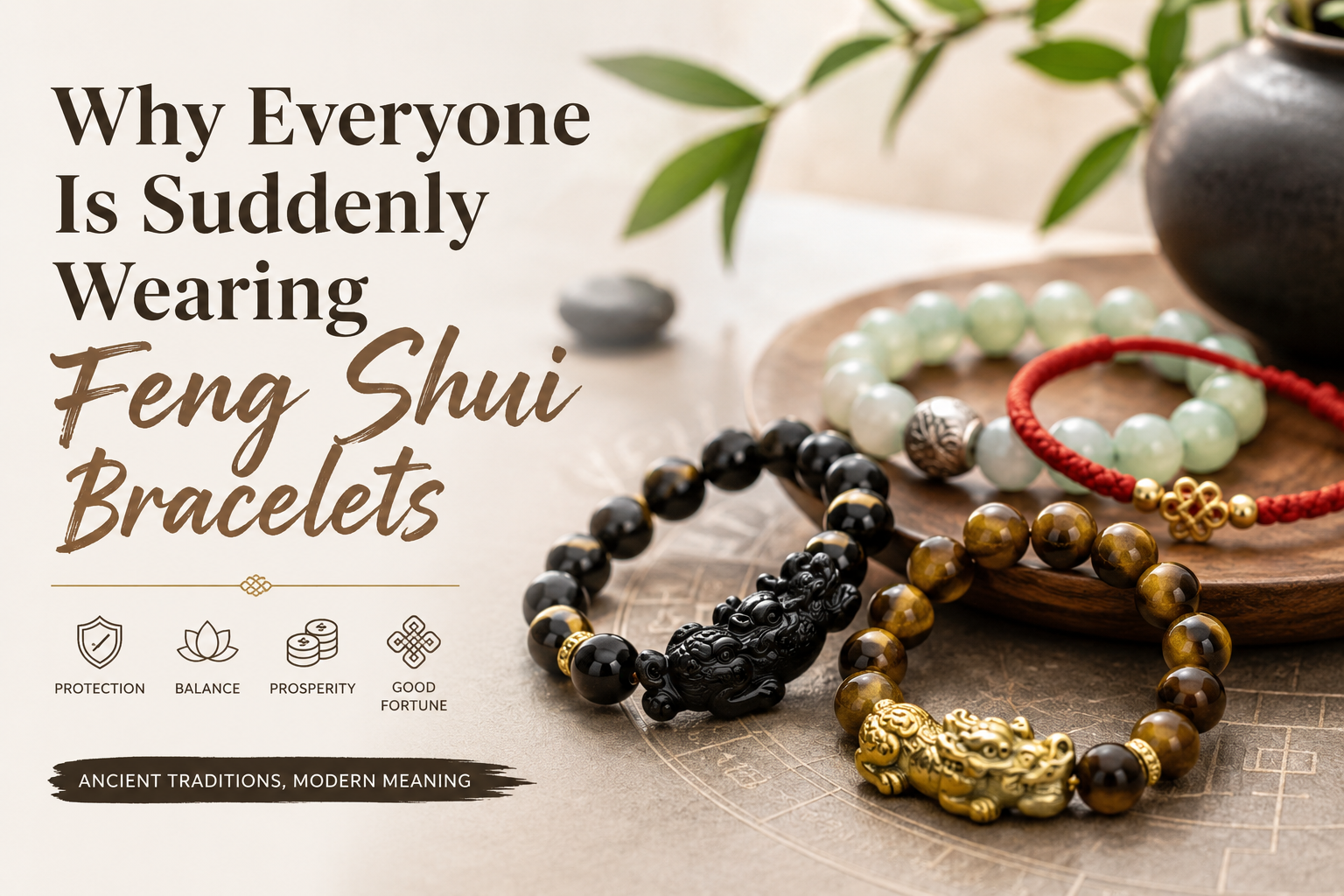 Why Everyone Is Suddenly Wearing Feng Shui Bracelets