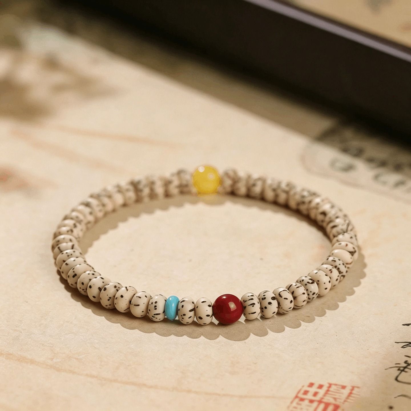 Natural Xingyue Bodhi & Cinnabar Bracelet, Premium Elegant Valentine's Day Romantic Gift