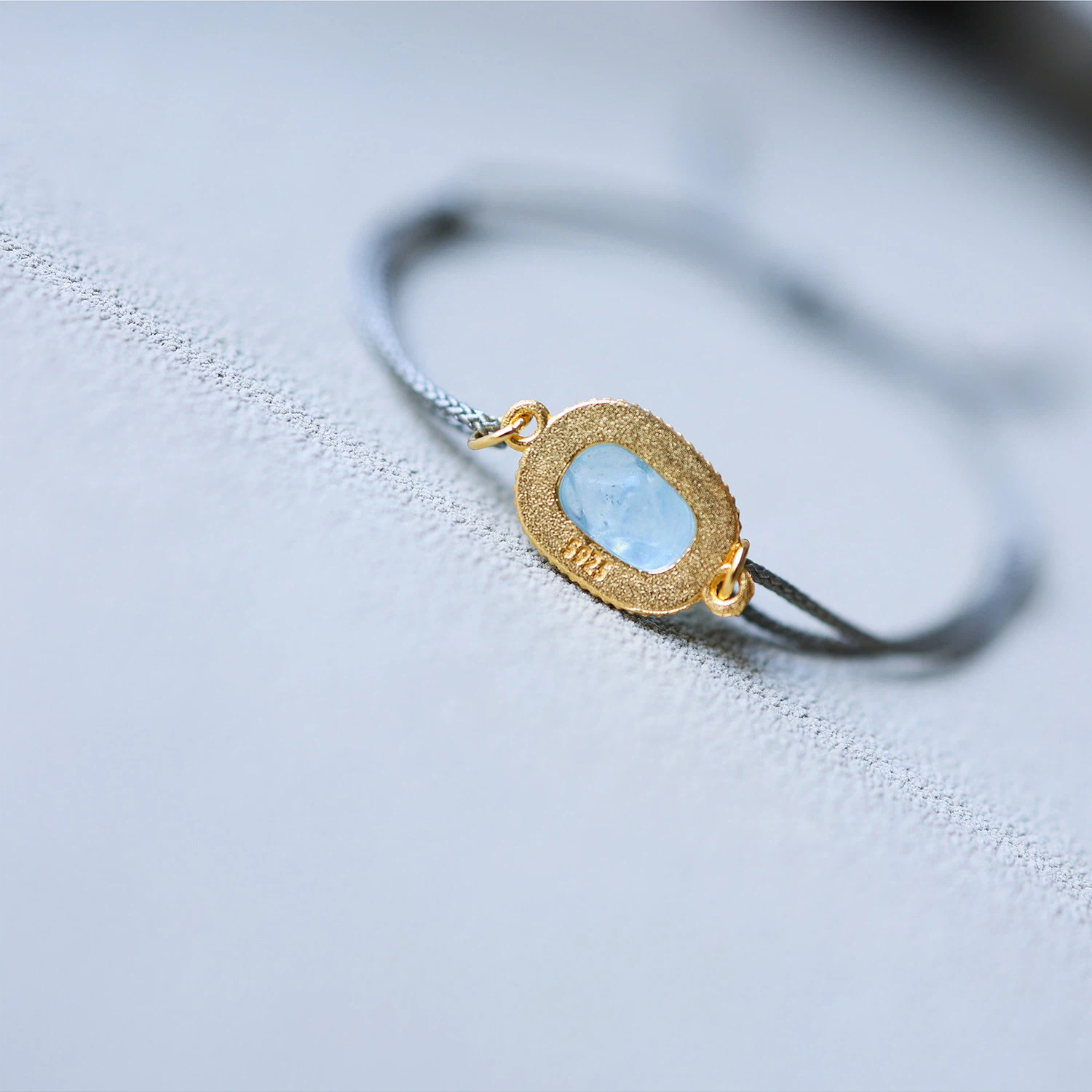 Aquamarine Pixiu Couple Bracelet, Memorial Birthday Gift for Men & Women